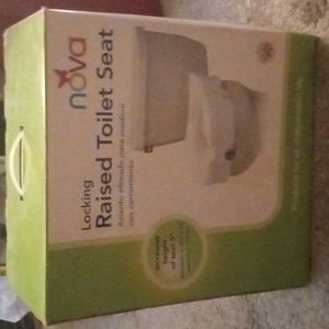 Nova locking raised toilet seat,New in box!